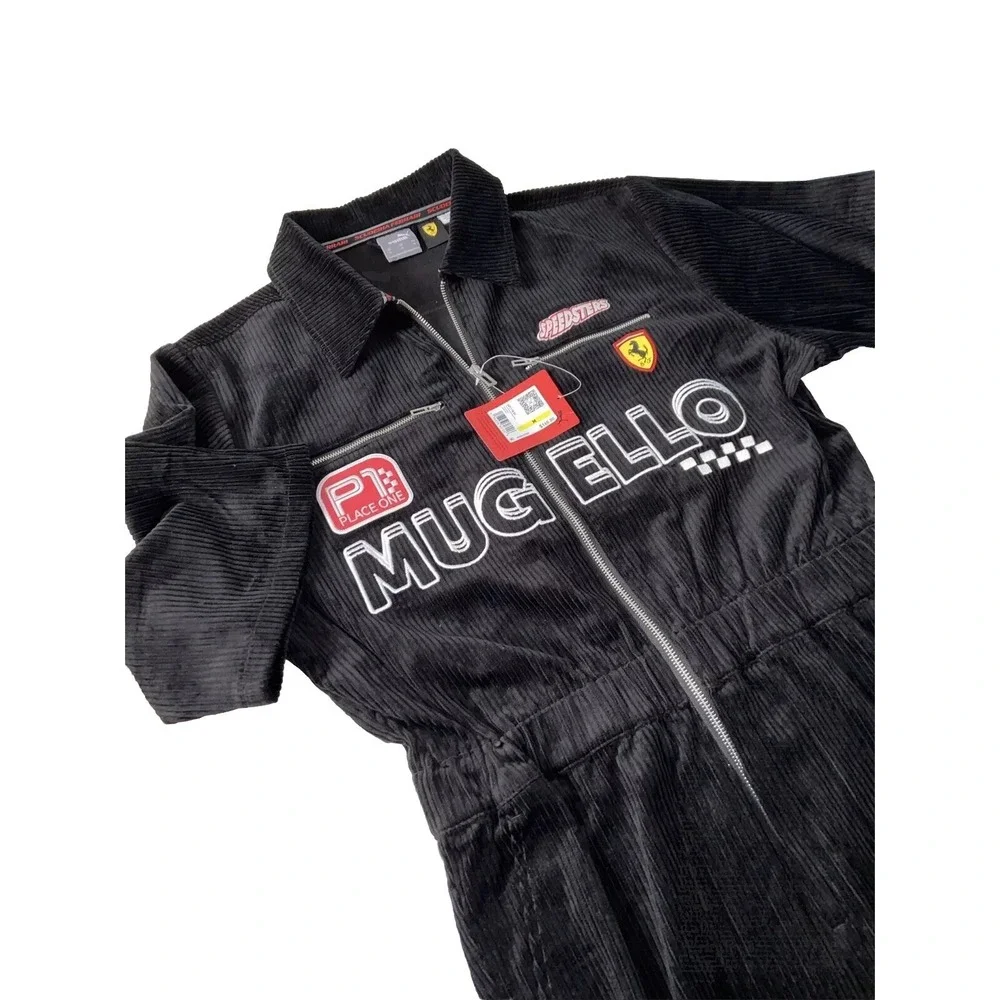 PUMA Ferrari GC Race Suit M Black Mugello Racing Team Jumpsuit F1 Motorsport